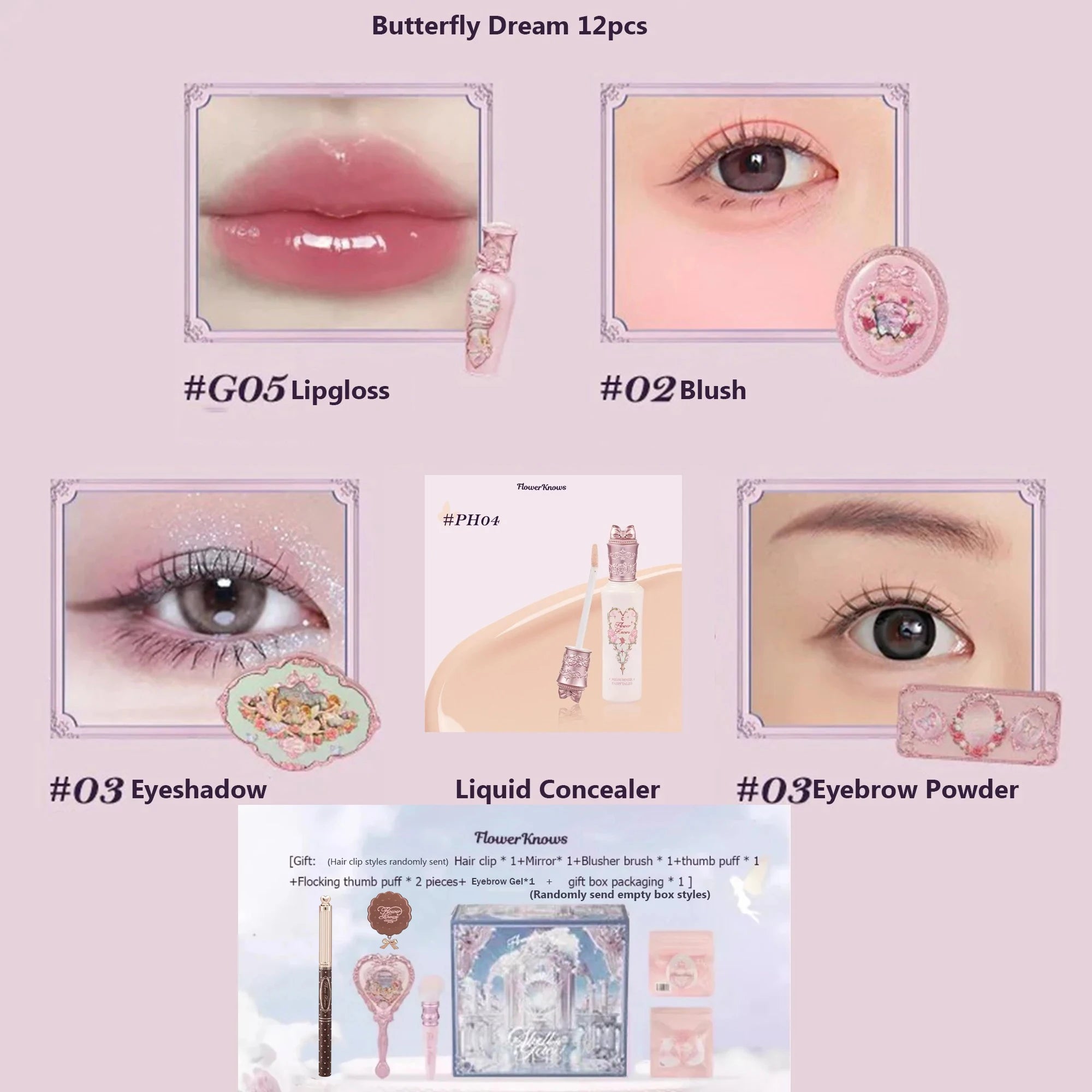 Fairytale Inspired Full Makeup Collection Gift Set - 56