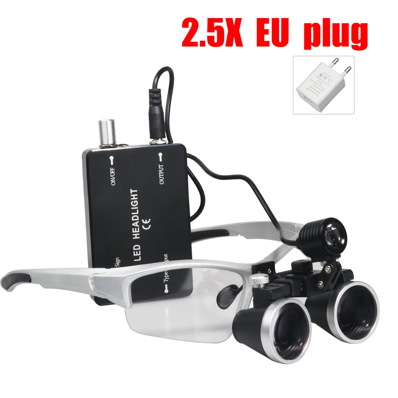 Professional Surgical Dental Loupes with LED Headlight - 13