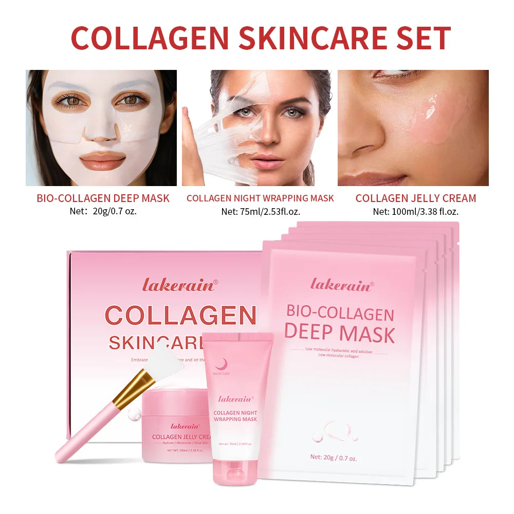 Collagen Hydrating Face Skincare Set for Radiant Skin - 20