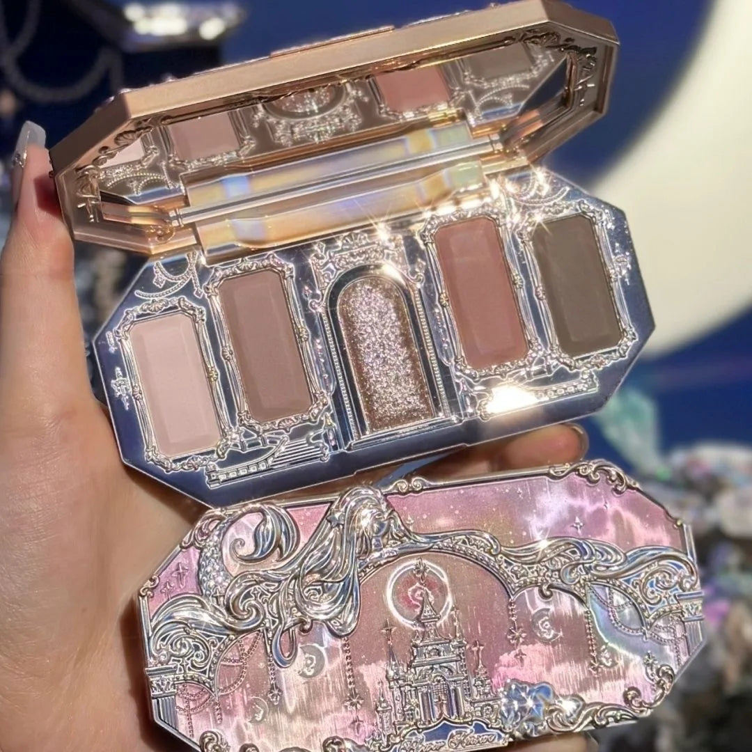 5-Color Mermaid Eyeshadow Palette for Long-Lasting Shimmer - 70