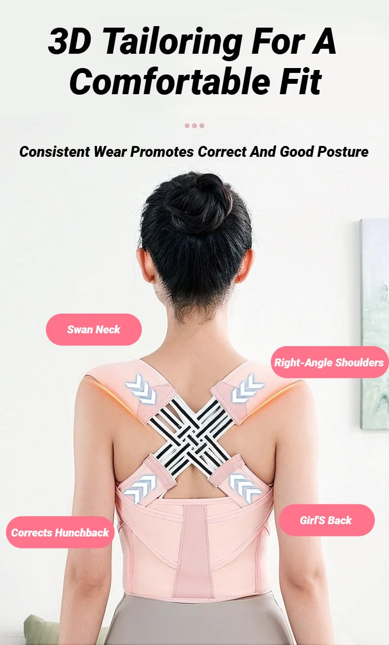 Adjustable Back Posture Corrector for Spine and Shoulder Support - 9