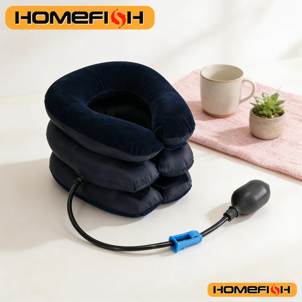 Inflatable Air Cervical Neck Traction Stretcher - 3