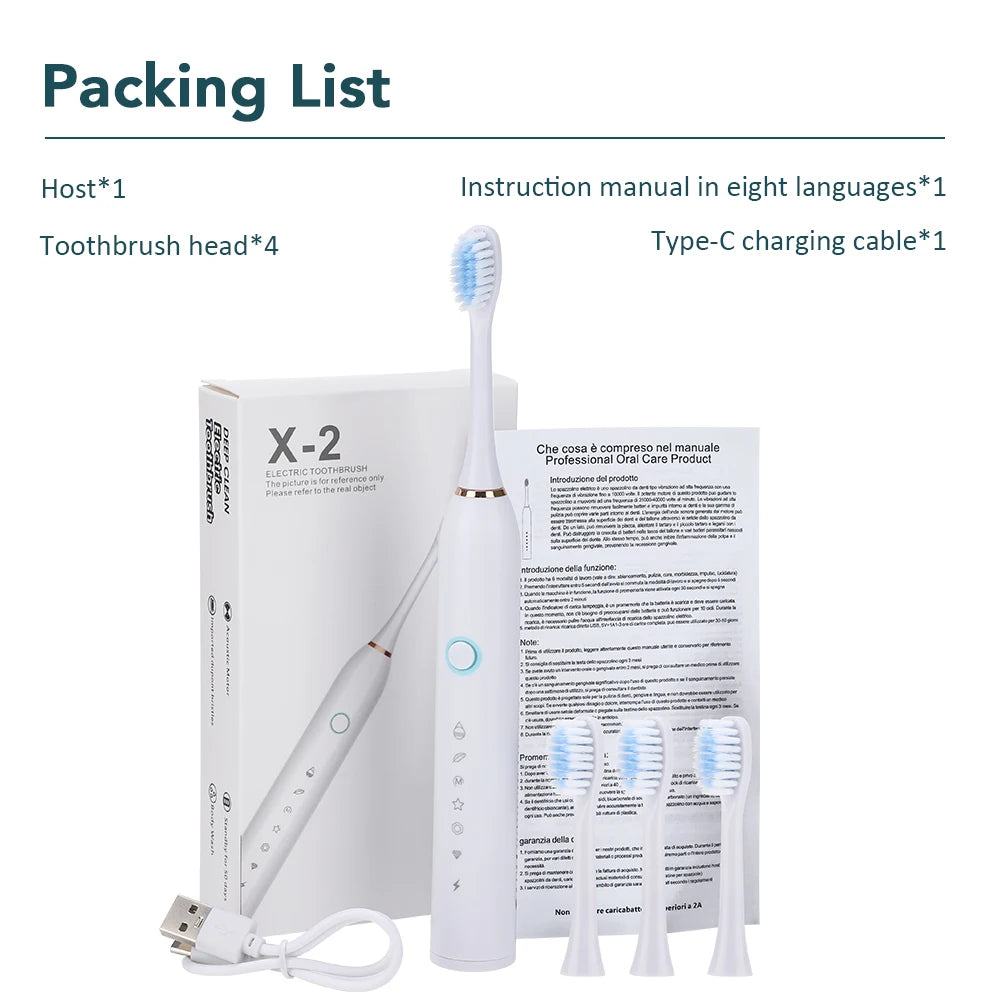3-in-1 Professional Electric Oral Care and Teeth Whitening Kit - 35