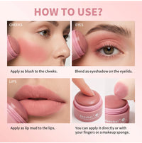 Multi-Use Soft Cream Blush for Cheeks, Lips, and Eyes
