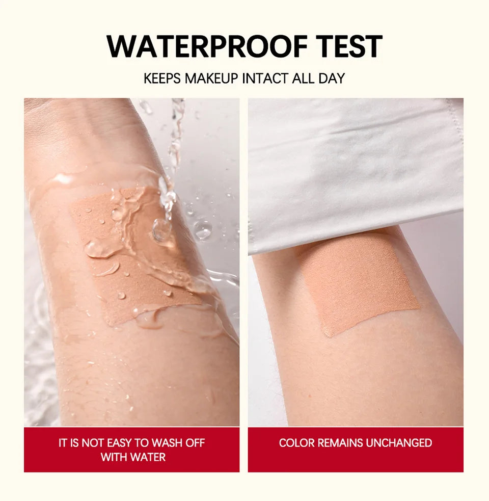 Matte Blur Foundation and Dual-Brush Makeup Set - 11