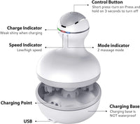 Electric Cordless Scalp Massager for Stress Relief and Hair Growth