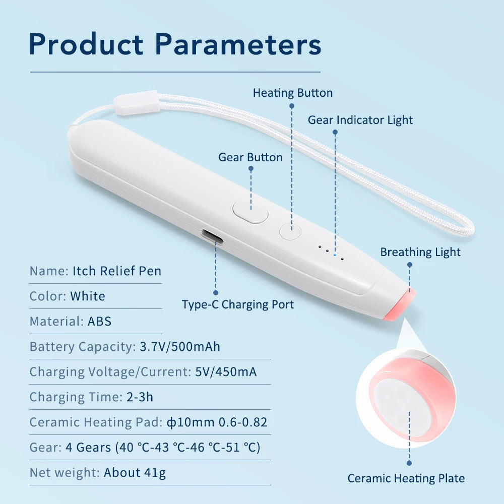 Portable Electric Insect Bite Itch Relief Pen - 10