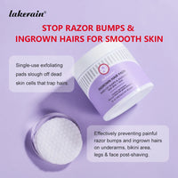 Exfoliating Ingrown Hair & Razor Bump Treatment Pads