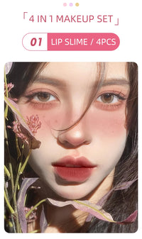 Matte Liquid Lipstick and Lip Gloss Makeup Gift Set