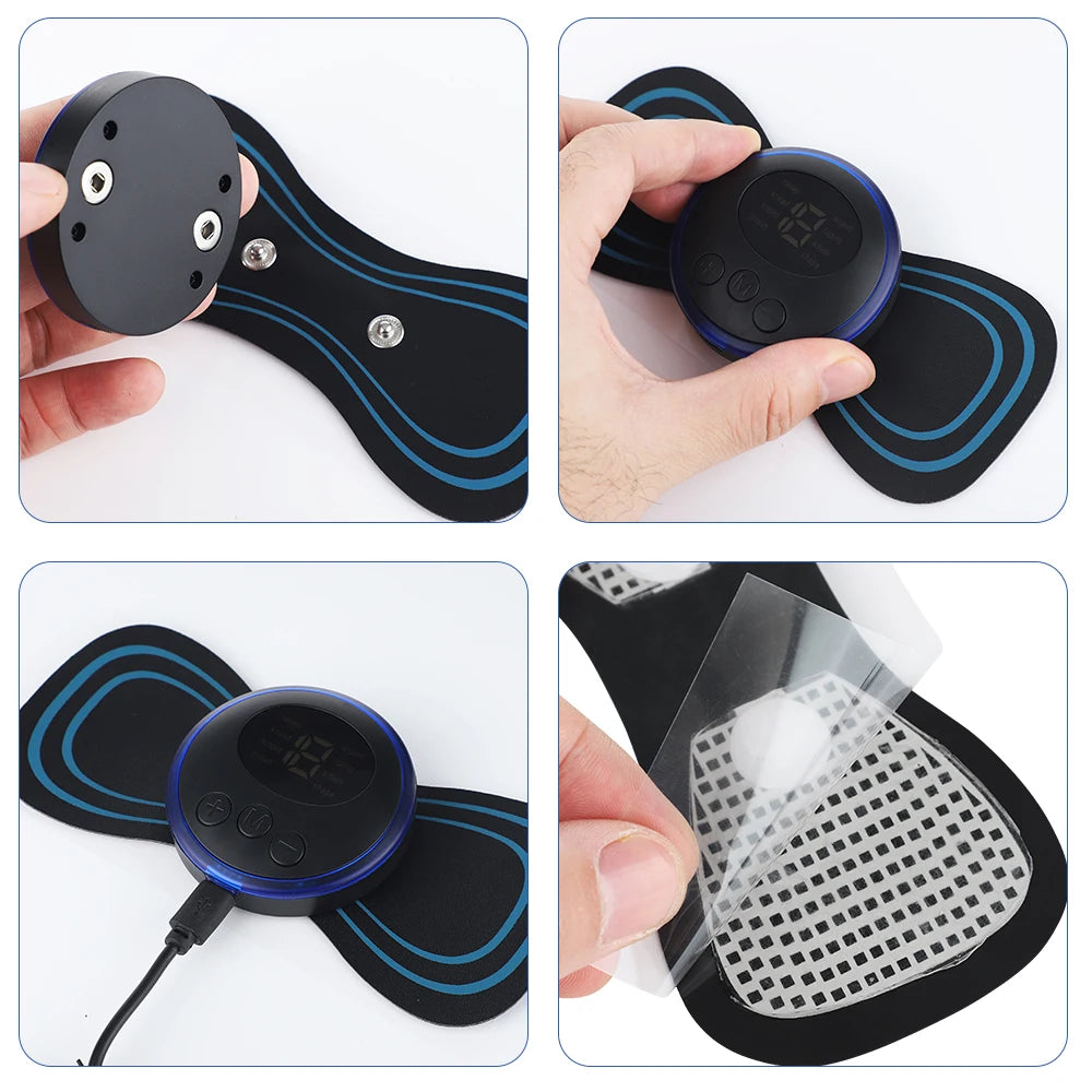 Portable Electric Muscle Massage Patch for Pain Relief - 16