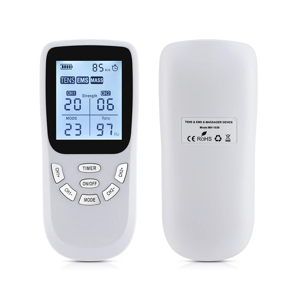 Dual-Channel TENS & EMS Muscle Stimulator for Pain Relief - 14