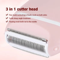 Compact Electric Hair Shaver for Women
