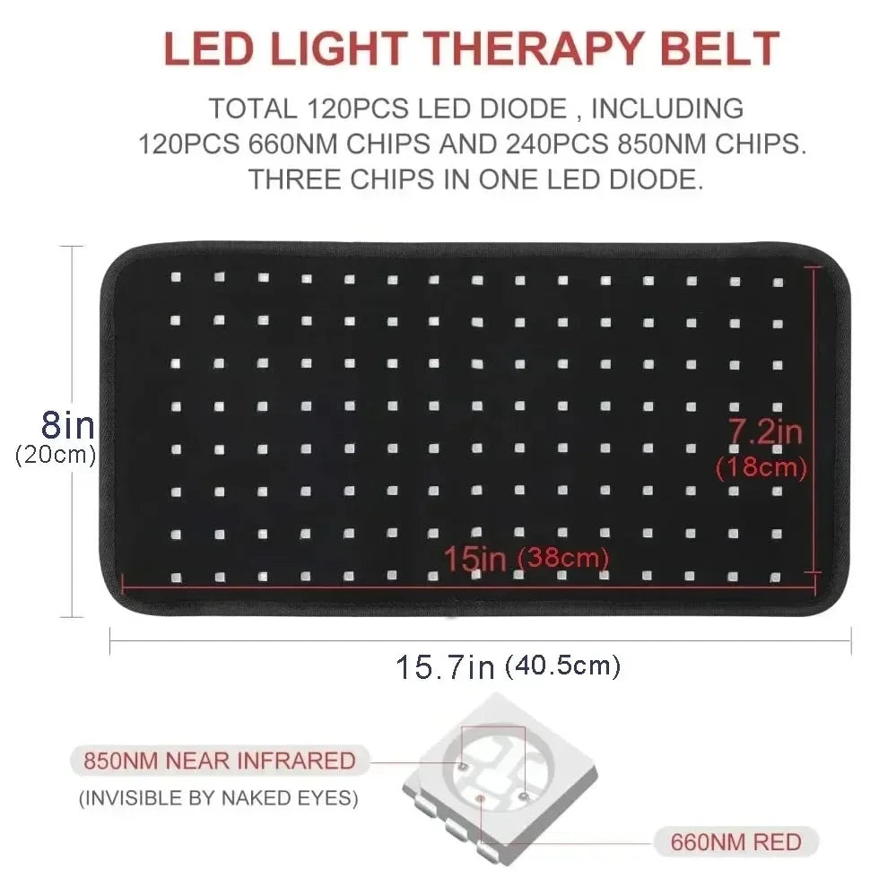 Infrared Red Light Therapy Wrap for Joint and Muscle Pain Relief - 8