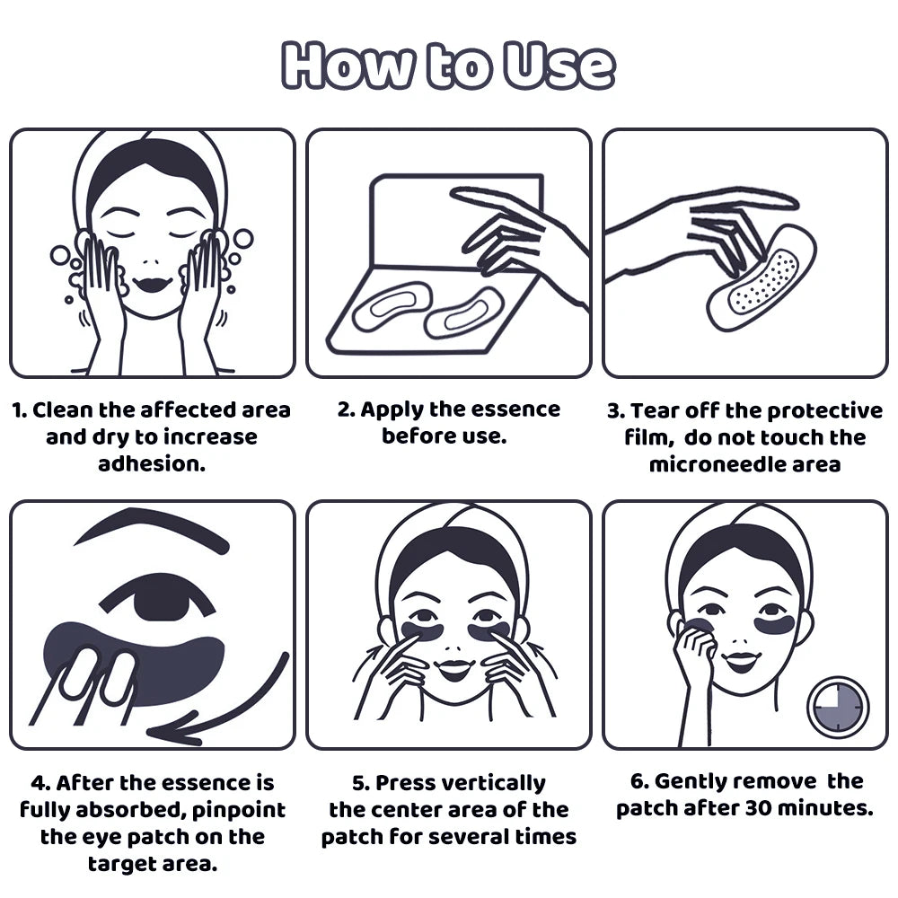 Hyaluronic Acid Microneedle Eye Patches for Fine Lines & Dark Circles - 9