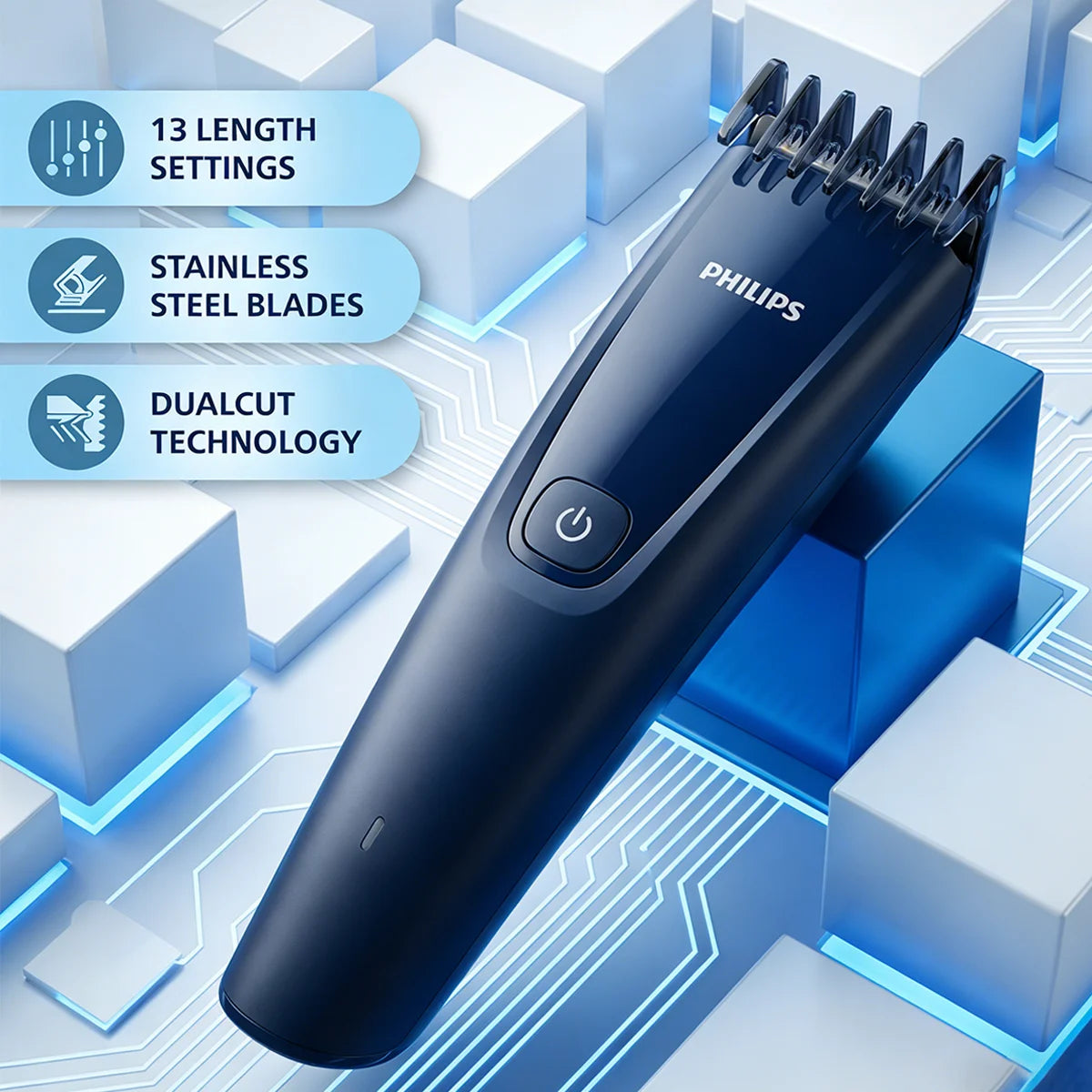 Professional Rechargeable Hair Clipper for Family Grooming - 2