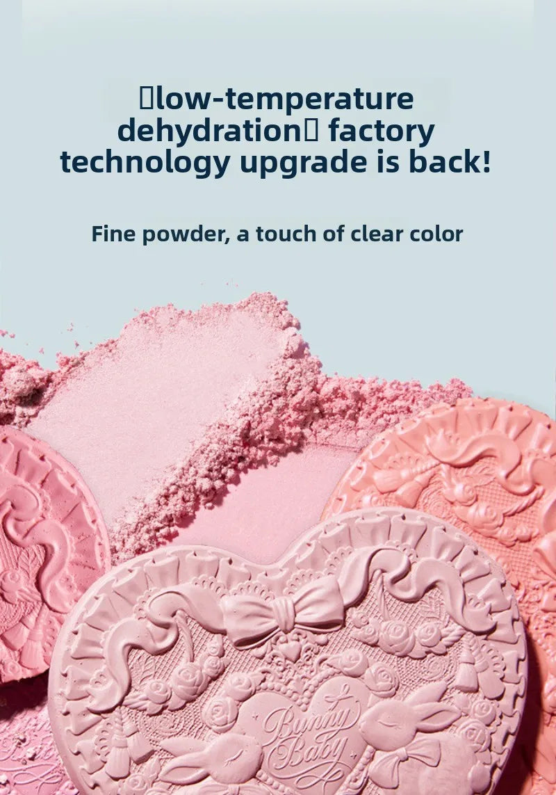 Matte Finish Rose Garden Blush Powder for Natural Cheek Contouring - 12