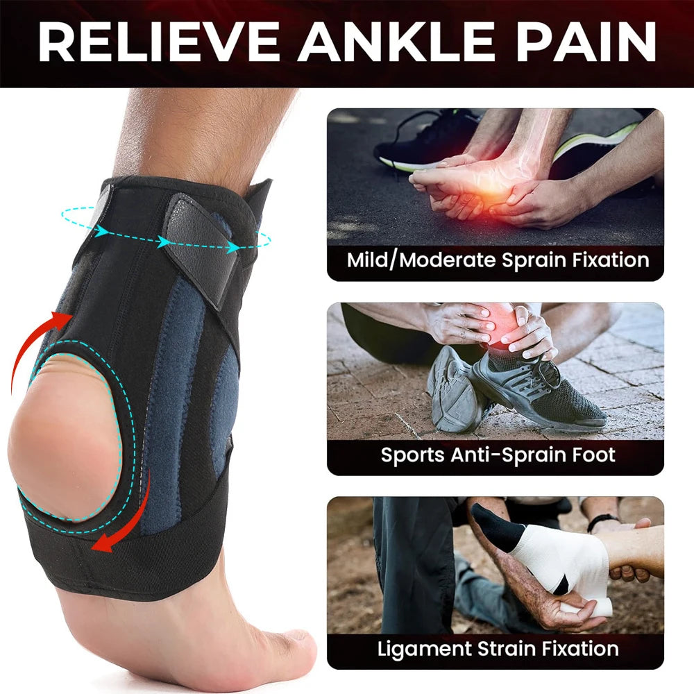 Adjustable Ankle Support Brace with Compression Knob - 6