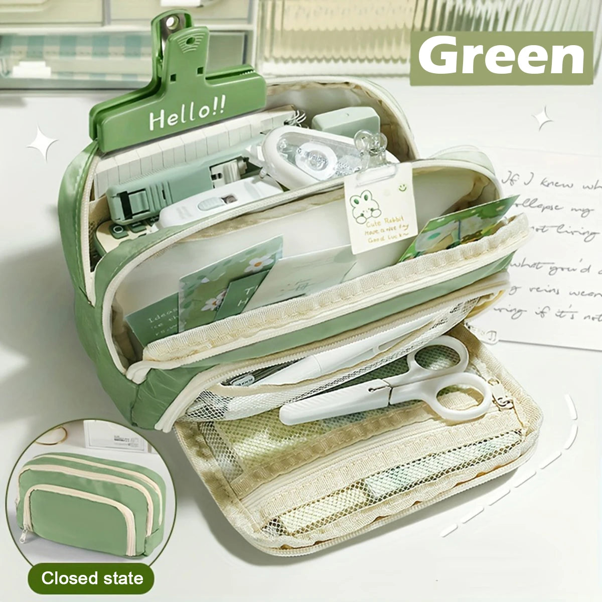 Large Capacity Multi-Layer Pencil Case and Stationery Organizer - 15