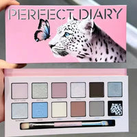 12-Color Waterproof Shimmer and Matte Eyeshadow Palette