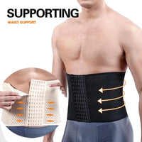 Men's Adjustable Abdominal Compression Waist Trainer Belt