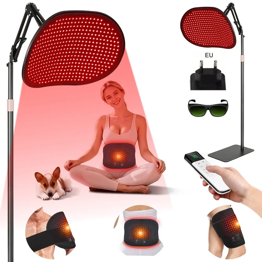 Red Light Therapy Floor Lamp for Pain Relief and Skin Care - 15