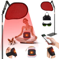 Red Light Therapy Floor Lamp for Pain Relief and Skin Care