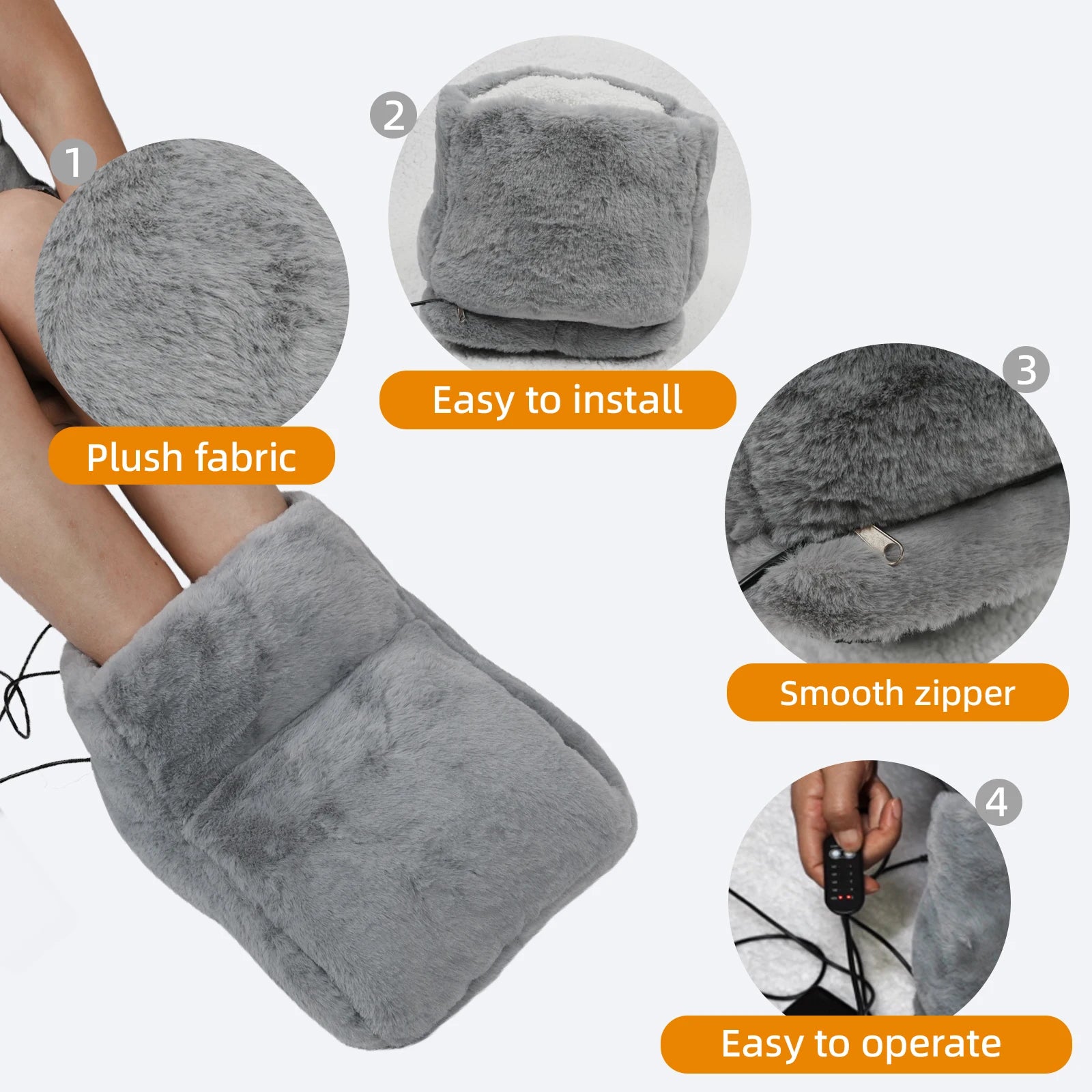 USB Heated Foot Warmer for Cold Feet - 2