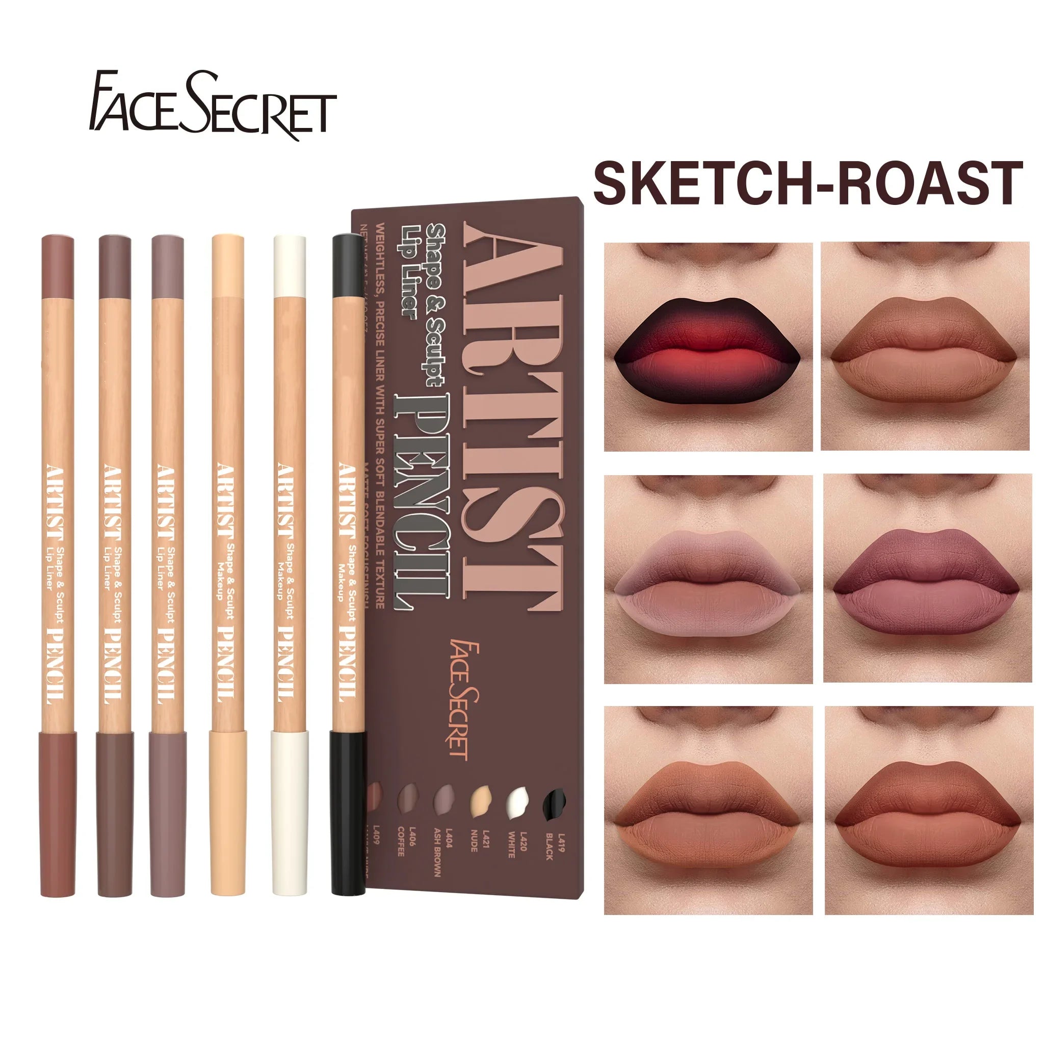Matte Shape and Sculpt Lip Liner Pencil Set - 11