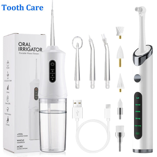 Professional Teeth Polisher and Oral Irrigator Cleaning Kit