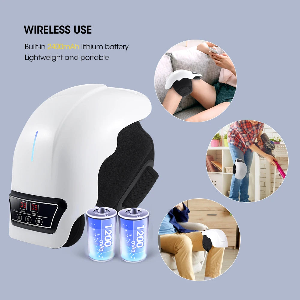 Wireless Heated Knee Massager with Vibration Therapy - 26