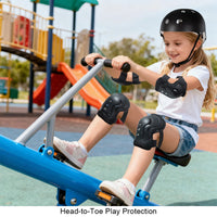 Kids Protective Helmet and Safety Gear Set