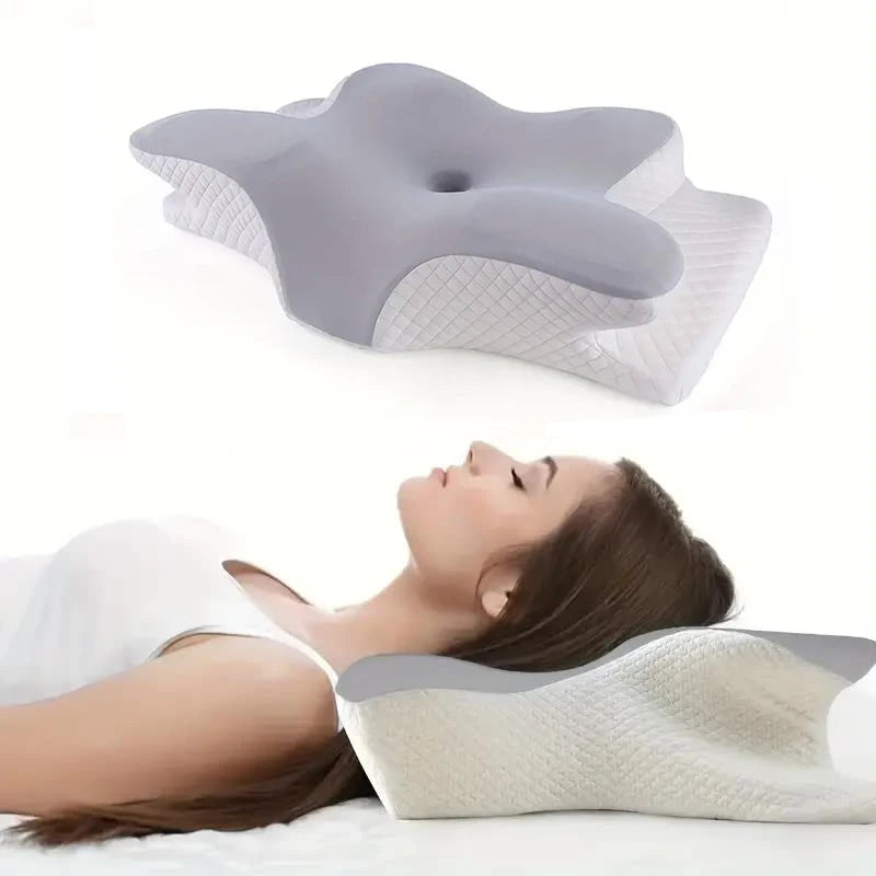 Butterfly Memory Foam Orthopedic Neck Pillow for Pain Relief - 11