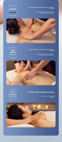 6D Wireless Shiatsu Neck and Shoulder Massage Pillow