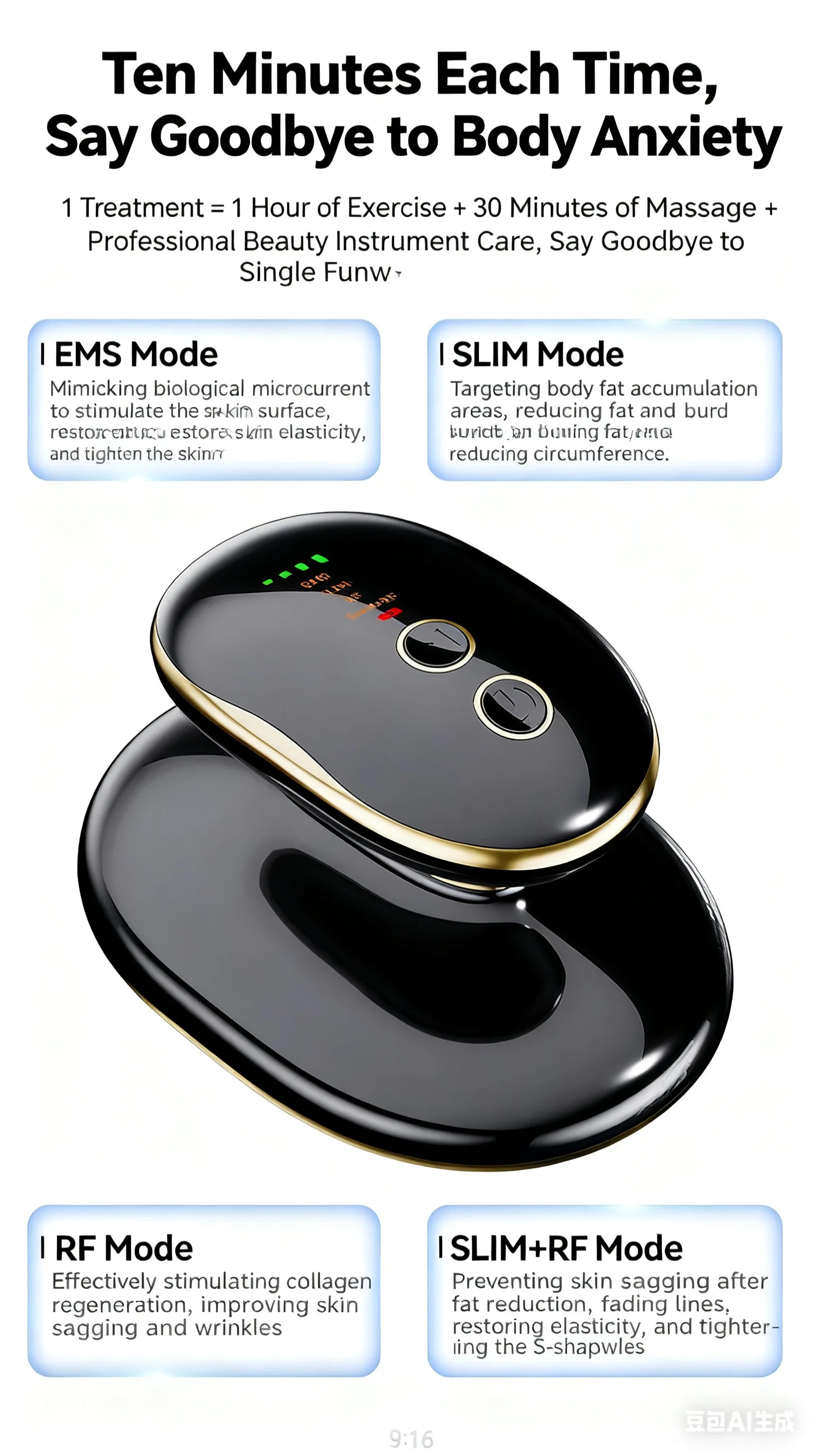 Radio Frequency Cellulite Reduction & Body Shaping Massager - 6