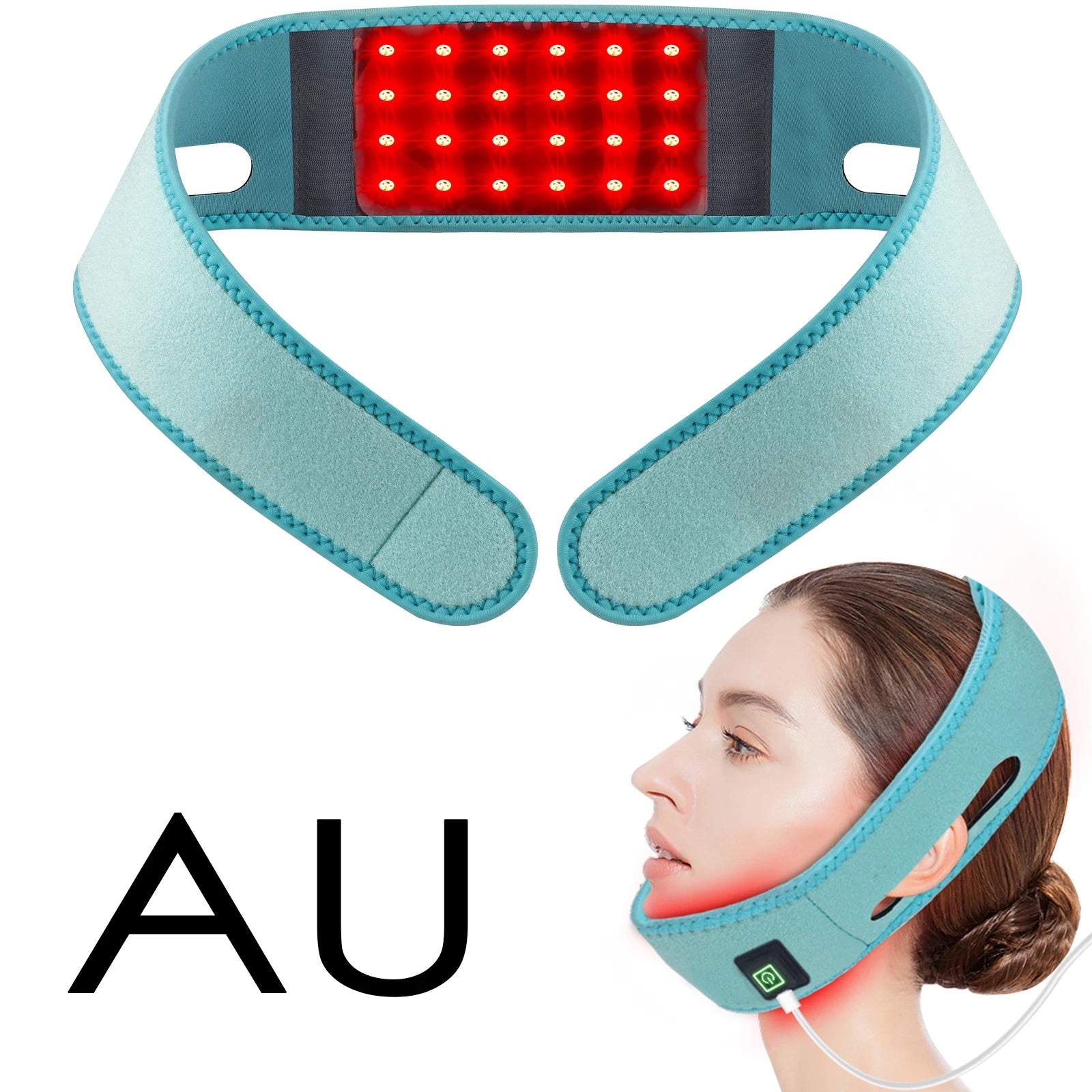 Red Light Therapy Neck and Chin Lifting Wrap - 16