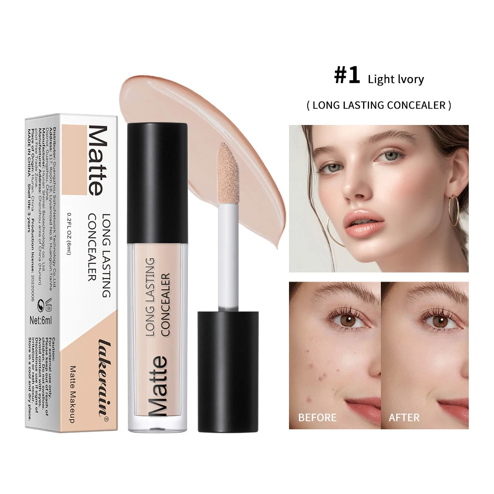 Full Coverage Matte Liquid Concealer for Face - 22