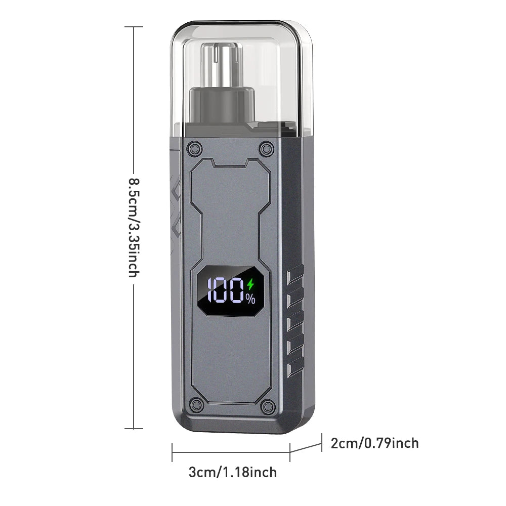USB Rechargeable Painless Electric Nose Hair Trimmer - 12