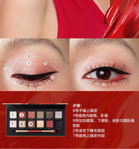 12-Color Waterproof Shimmer and Matte Eyeshadow Palette