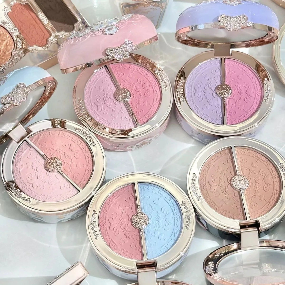 Long-Lasting Embossed Matte Powder Blush - 6