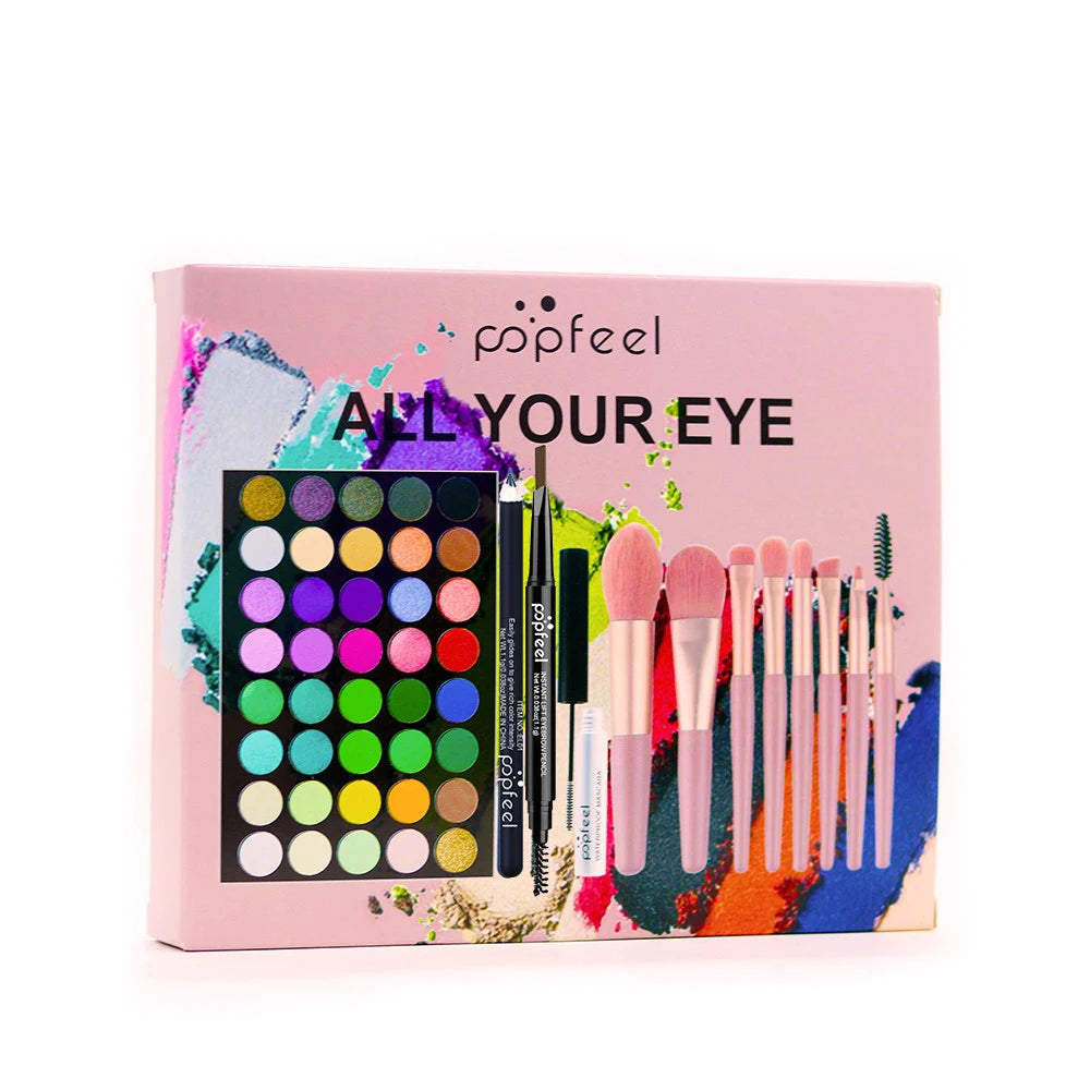 All-in-One Professional Eye Makeup Kit with Brushes - 3