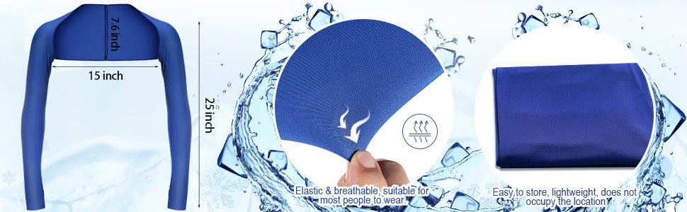 Cooling Shawl Arm Sleeves for Sun Protection - 11
