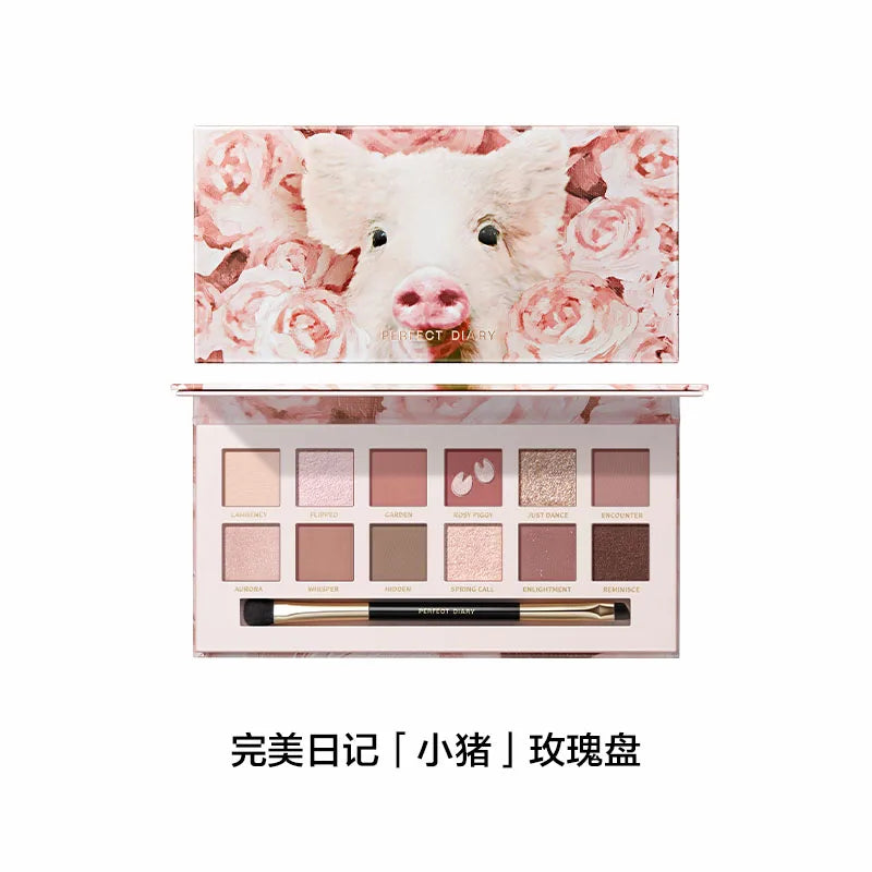 12-Color Waterproof Shimmer and Matte Eyeshadow Palette - 30