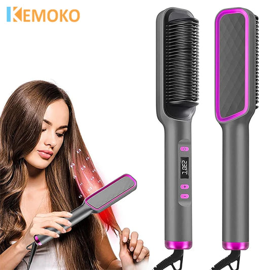 Professional Ceramic Hair Straightening Brush