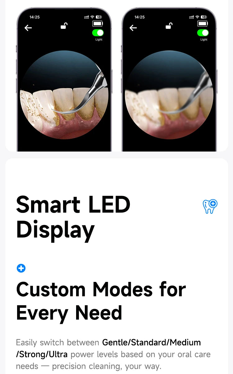 Electric Ultrasonic Teeth Cleaner with HD Camera - 10