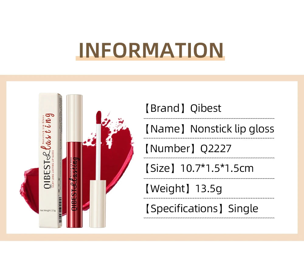 Long-Lasting Waterproof Velvet Matte Liquid Lipstick - 19