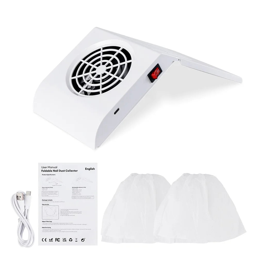 Foldable Portable Nail Dust Collector Vacuum - 13