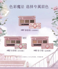 3-Color Waterproof Eyebrow Powder Palette