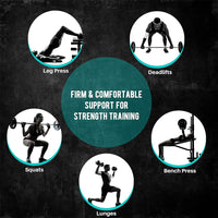 Self-Locking Weight Lifting Belt for Stability and Support