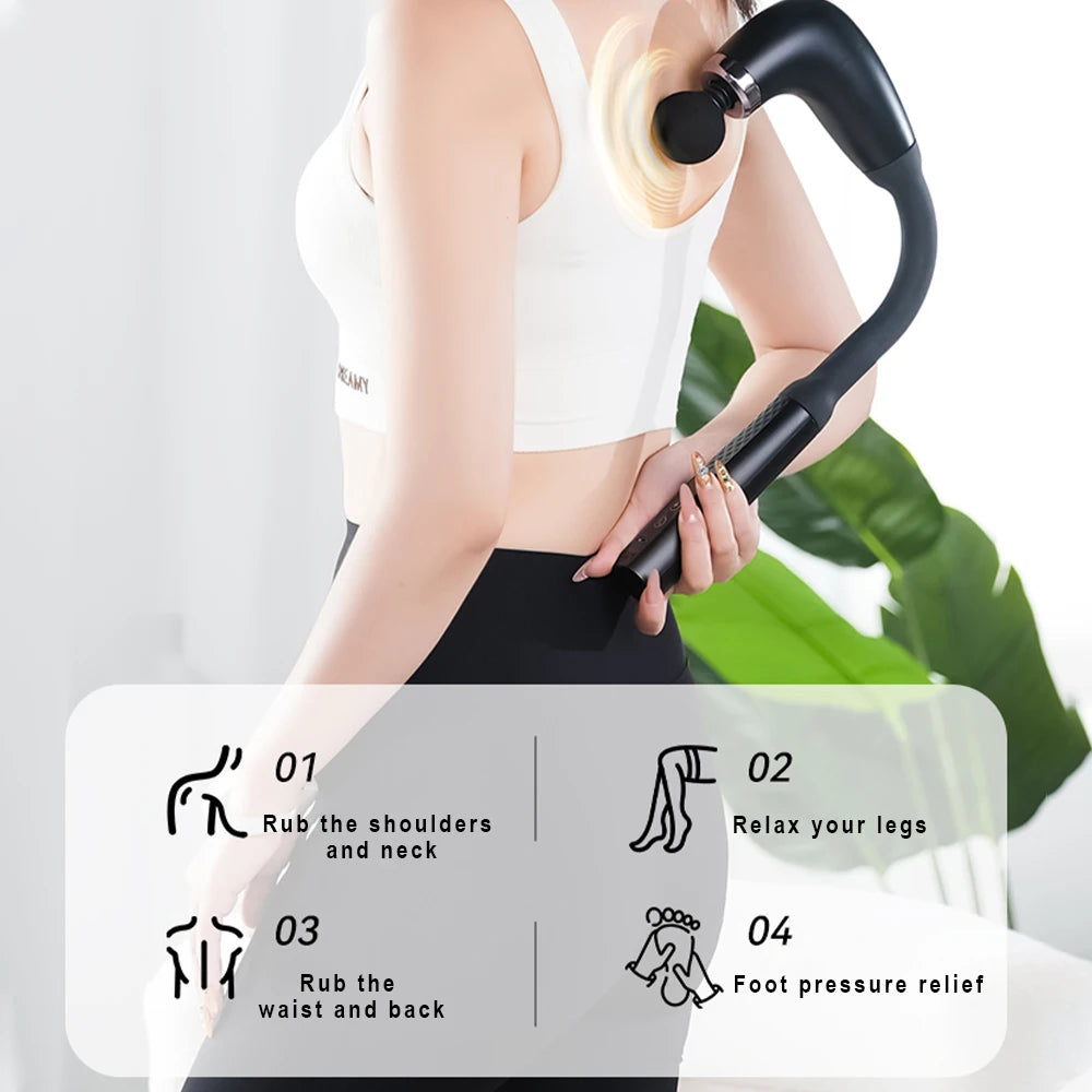 Extended Handle Back & Neck Massage Gun - 6