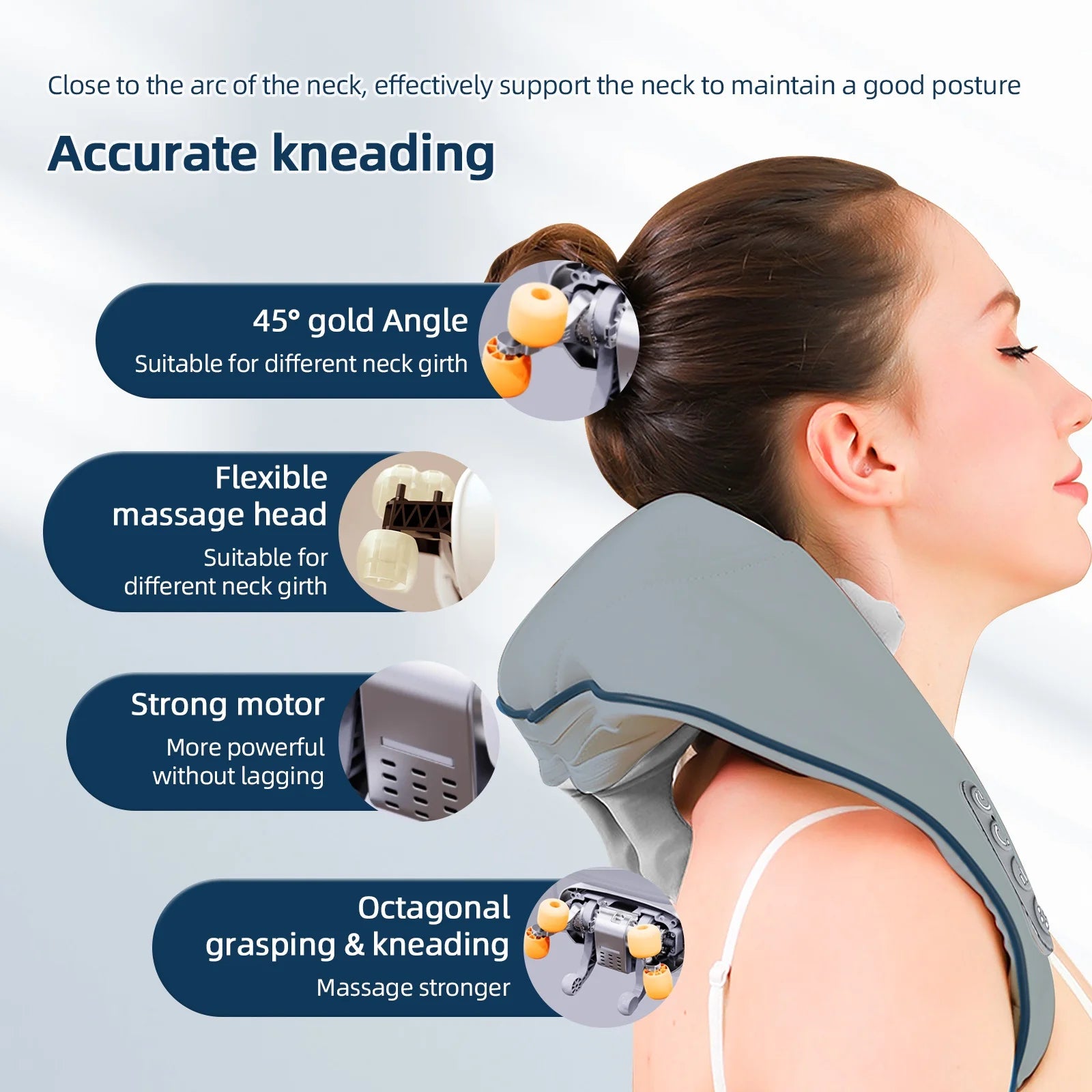 Wireless Shiatsu Neck and Shoulder Massage Shawl - 8